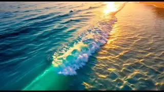 Ocean Waves at Sunset | Gentle Sea Sounds for Sleep, Relaxation & Meditation