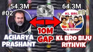 #1 & #2 Indian Creators Gap Hits 10M Subscribers!!