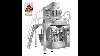 preformed pouch doypack filling packing machine with multiheads weigher and liquid pump