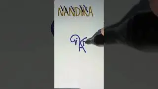 NANDIKA. NAME LOGO #art #artshorts #logomark #shortsfeed #logoart