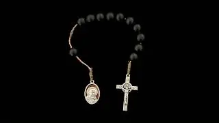 The Rosary- The Joyful Mysteries (short) St. Padre Pio 3rd Class Relic with ambient Fire and Rain