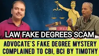 RAJ AWASTHI Law Degrees | लिखित में CBI, BCI को शिकायत! क्या अब FAKE DEGREES की जांच होगी?