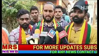 protest in Neha HIREMATH ACCIDENT IN  DALIT SUNG HUBLI