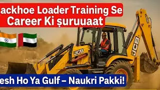 Backhoe Loader Training से Career की शुरुआत &ndash; देश हो या Gulf ।। Salary -20,000/-
