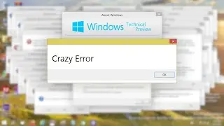 Windows 10 Technical Preview Build 9821 Crazy Error | 720p60