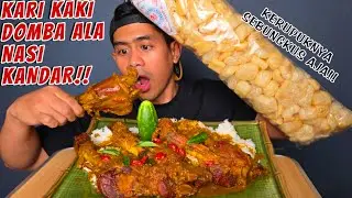 MUKBANG KARI KAKI DOMBA ( LAMB SHANK ) ALA NASI KANDAR SUPER PEDAS!!