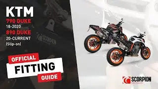 KTM 790 / 890 Duke Scorpion Exhaust Fitting Guide