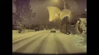 Genious driving in snow on summer tires