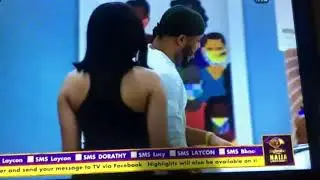 OZO FOLLOWS NENGI EVERY WHERE AND THIS MORNING DISTURBED HER IN BED FOR A KISS