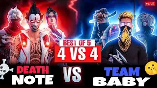 DEATH NOTE VS TEAM BABY🌪️🔥ON LIVE. THIS TOURNAMENT POWERED BY DM E-SPORTS #freefire#live