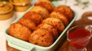 শীতের সন্ধ্যাতে খাবার জন্য বানিয়ে নিন সুস্বাদু চিকেন ক্রোকেট ||  Chicken Croquettes