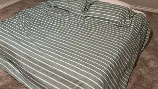 PHF Striped Duvet Cover King Size, Green Pre-Washed Soft Bedding Set for All Season | Product Review