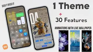 Chinese Theme For Xiaomi Hyperos User's Apply Now ✅ | 1 Theme  + 30 Features Animation & More Things