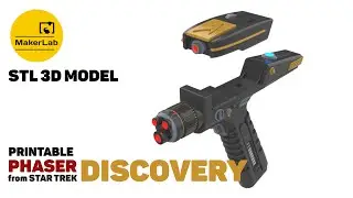 Discovery Phaser - Star Trek - Printable 3d model - STL files