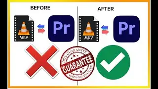 Premiere Pro MKV not Supported Fixed | 100% Working Guaranteed | How To Import MKV Files