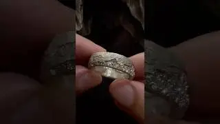 Refined Cleaving Aeon Diamond Ring - Matte silver Finish - Into The Fire Jewelry