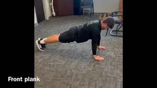 Front plank (straight arms) - Omaha Physical Therapy Institute