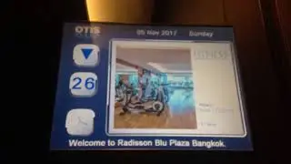 (1080p 60FPS) OTIS Traction High-Speed Elevator @Radisson Blu Plaza Bangkok [Guestroom]