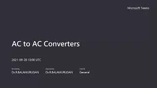 AC to AC Converters