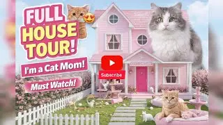 💕 Dream House for Cats | Full Pink Home Tour|Animix23|2025