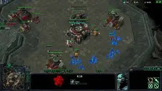 SC2 kr server 3v3 Team game // Nuke Cheese!