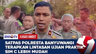 SATPAS POLRESTA BANYUWANGI TERAPKAN LINTASAN UJIAN PRAKTIK SIM C LEBIH MUDAH