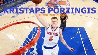 Kristaps Porzingis - All Putback Dunk Machine Highlights (2015)