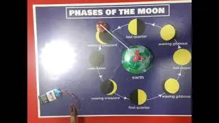 PHASES OF MOON #geographyproject #workingmodel #educationalproject