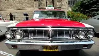 1964 Ford Custom 500 Taxi Exterior and Interior - Saint Catherine Street, Montreal, Quebec, Canada