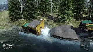 SnowRunner Maine region heavy load crossing