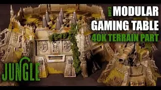 Modularer Dschungel Spieltisch Pt.3 - Bemalung und Verwitterung 40K Gelände | Tabletop Geländebau