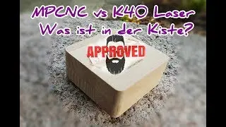 MPCNC vs K40 co2 Laser !  Buchenholz fräsen und beschriften!
