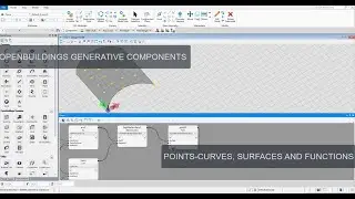 OpenBuildings GenerativeComponents Tutorial Series | Episode 5 | Points - Along Curves and Surfaces