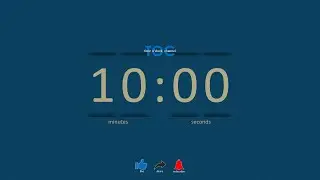 TOC0012, 10-minute Silent Timer, +15 sec Alarm, Digital, Countdown, FHD 1080p, Series1 Corporate Blu