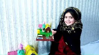 DIY miniature. Tabeer is funny practicing with the old house. #home #diyminiature #funny