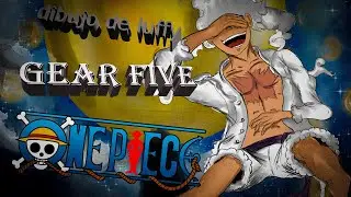 dibujando a luffy gear five, one piece, time-lapse, master art