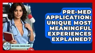 Pre-Med Application: Unique Most Meaningful Experiences Explained? - Med School Survival Guide
