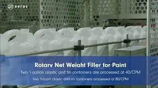 Rotary Net Weight Filling & Capping Machine for Paint