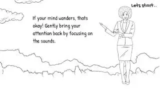 5 minute Attention training therapy (sounds) (Attention training)