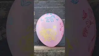 POV: Pink Elephant 🐘 Balloon Drop Test & Pop Experiment ASMR Satisfaction #shortsfeed #viral #funny