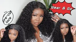 *Nadula 6th Anniversary* Pre-Cut Lace Closure Jerry Curly Wig Install~ Grab & Go WIG~ FT.Nadula Hair