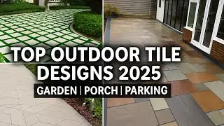 Top Outdoor Tiles Ideas for 2025 | Lawn, Car Porch, Garden & Parking Pathways