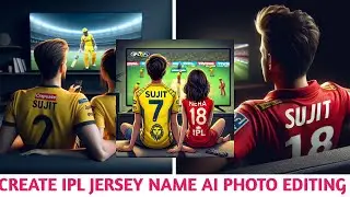 Create IPL Jersey Name 3D Ai Photo with Copilot Image Creator Prompts Ai Photo Editing