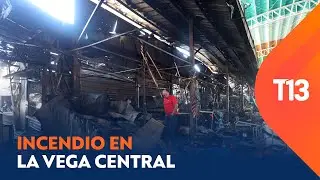 Incendio arras&oacute; al menos 60 locales de la Vega Central