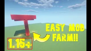 How to make a EASY MOB FARM/XP FARM In Minecraft 1.15+