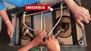 Prestige Glass-Top 2 Brass Burner LPG Gas Stove | repair in Telugu