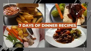 7 days of family dinners and recipes cooked from 08.09.25 - 14.08.25. What's for dinner UK