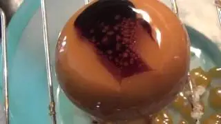 MIRROR GLAZE CAKE SPIDER EFFECT