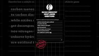🔴 Прогнозируемые вопросы по химии IGCSE для экзаменов 2026 года. Часть 10 - Каталитический преобр...