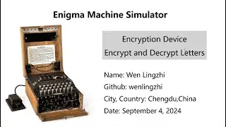 CS50 Python Final Project: Enigma Machine Simulator